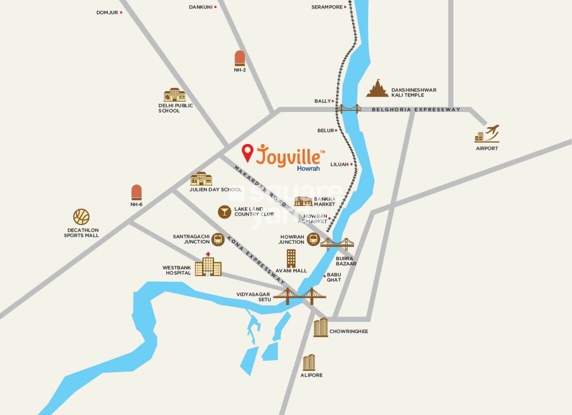 Shapoorji Pallonji Joyville Kolkata Location Image