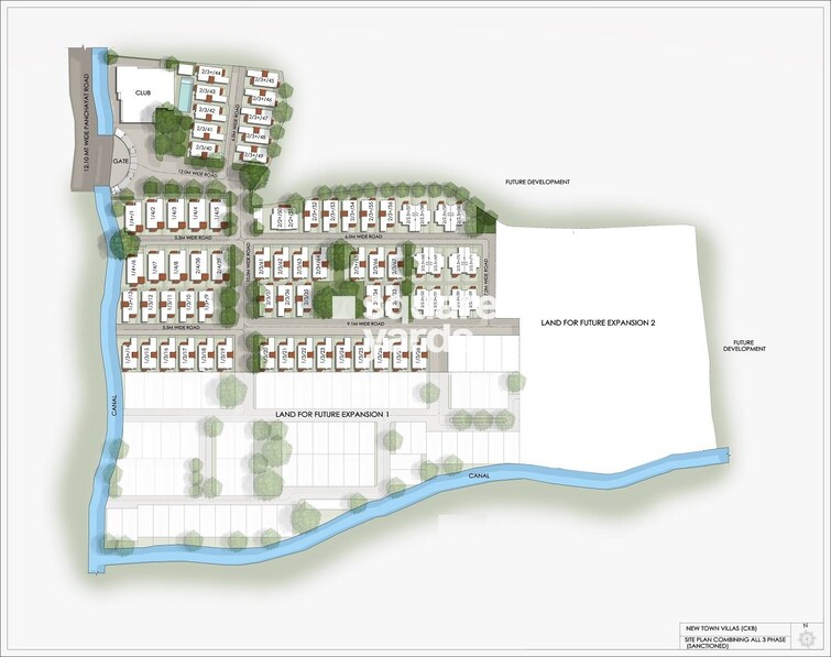 Shrachi Newtown Villas Master Plan Image