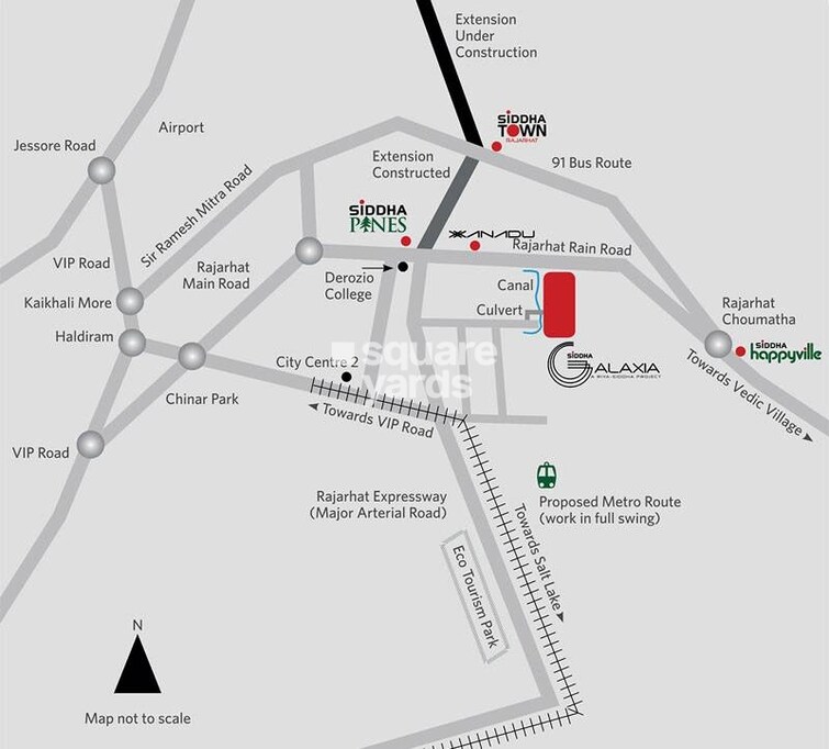 Siddha Galaxia 2 Location Image