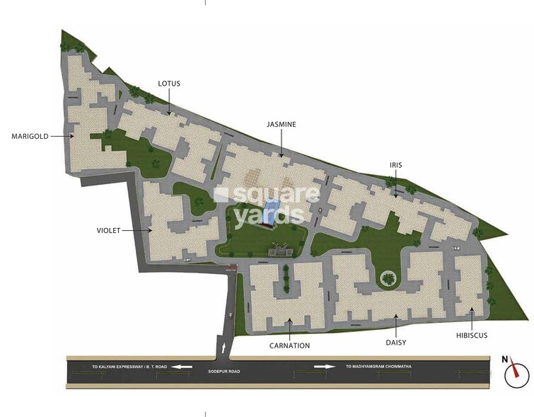 Siddha Town Madhyamgram Master Plan Image