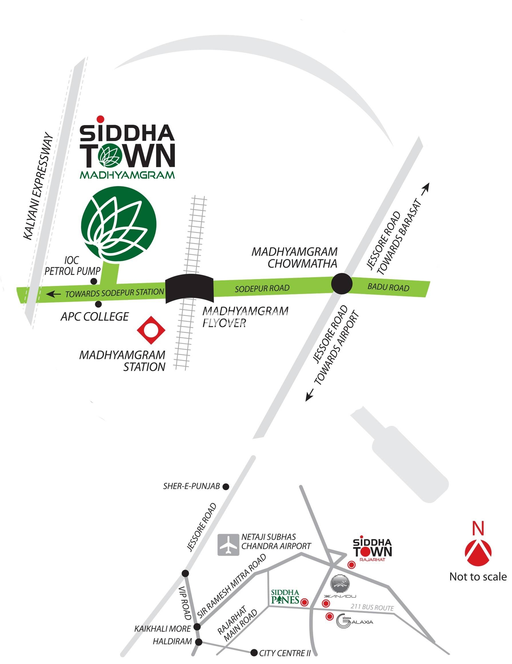 Siddha Town Location Image