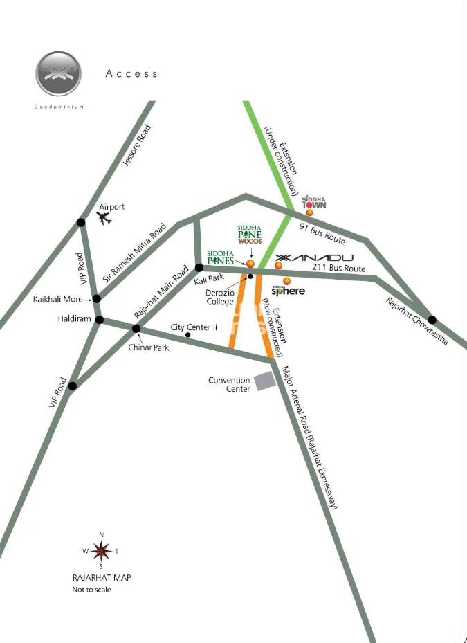 Siddha Xanadu Condominium Location Image