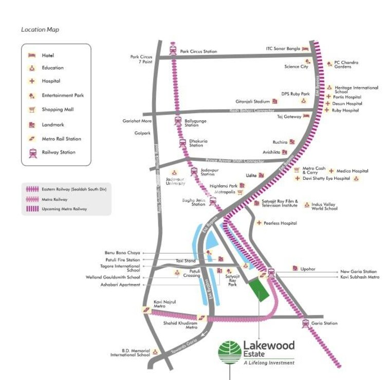 Unimark Lakewood Estate Location Image