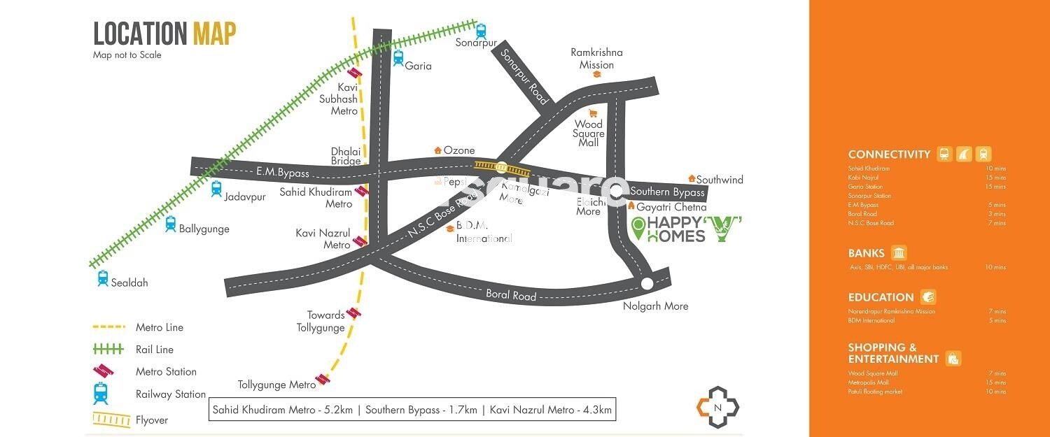Vishnu Happy Homes Location Image