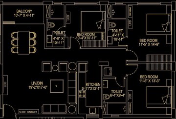  3 BHK Apartment at Ambey Gateway, Rajarhat New Town – for Sale