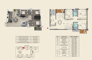  3 BHK Apartment at Ambuja Urvisha The Condoville, New Town Action Area 1 – for Sale