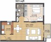 Anik One Rajarhat 1 BHK Layout