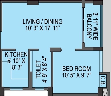 bhawani courtyard apartment 1 bhk 642sqft 20220023110014