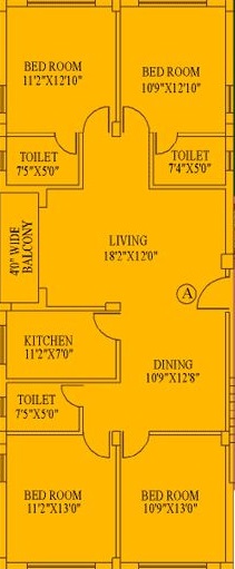 daffodil duke residency apartment 4bhk 1803sqft