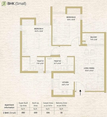  2 BHK Apartment at DTC Sojon, Joka – for Sale