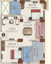 Eden Bella Vista 2 BHK Layout