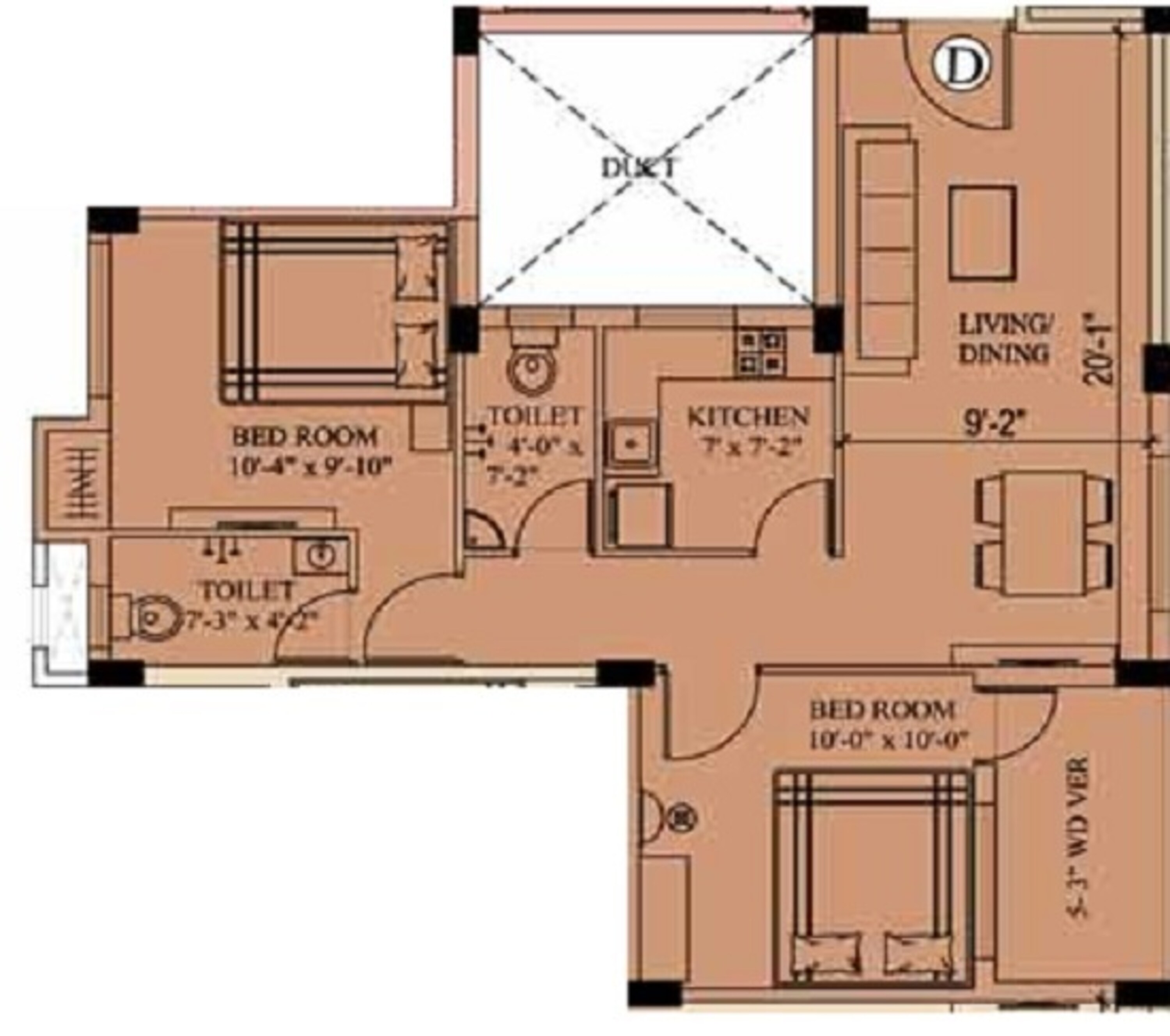 eden richmond park apartment 2 bhk 895sqft 20233105123140