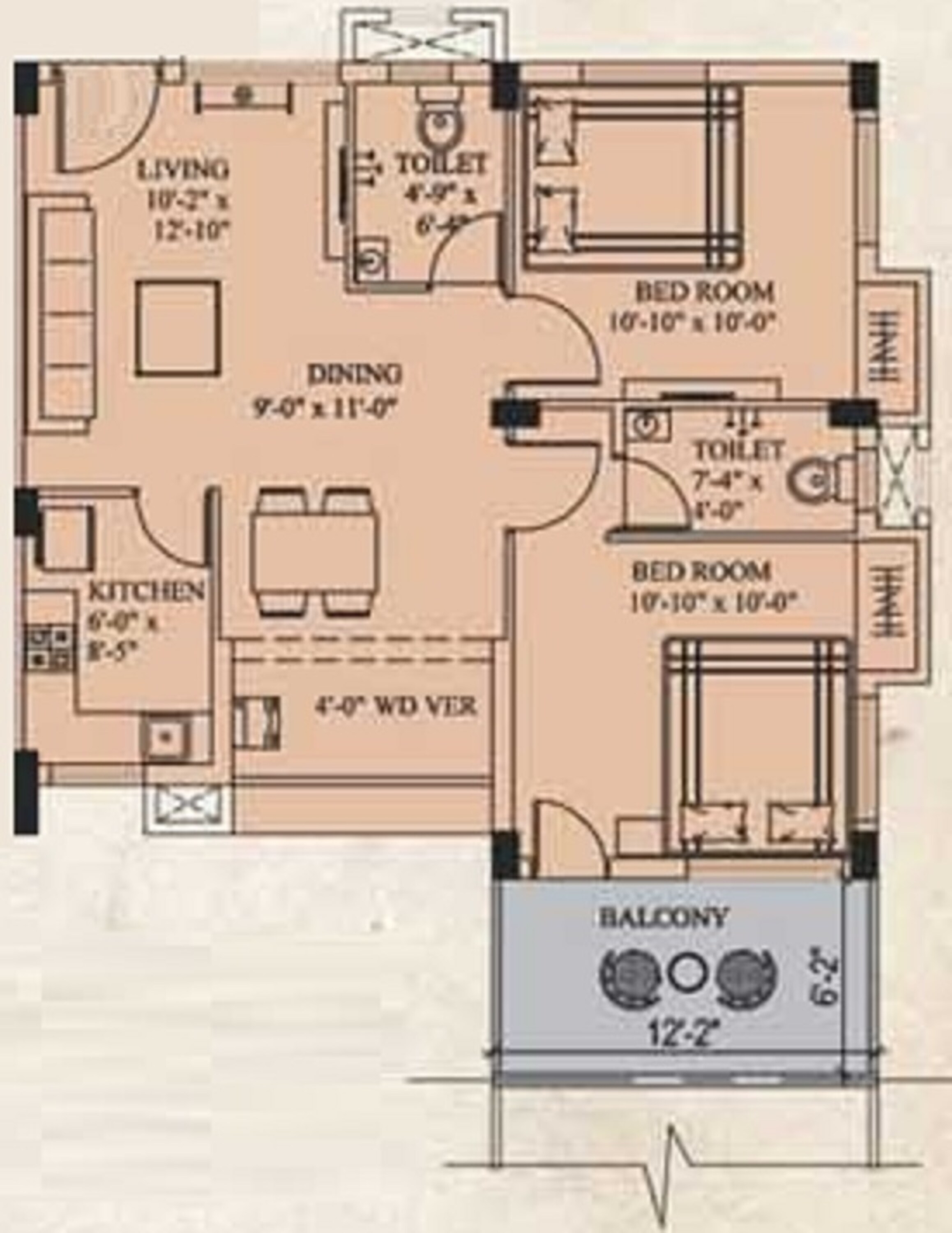 eden richmond park apartment 3 bhk 1046sqft 20234905124938