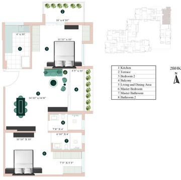  2 BHK Apartment at Eden The Sanctorum, Phoolbagan – for Sale