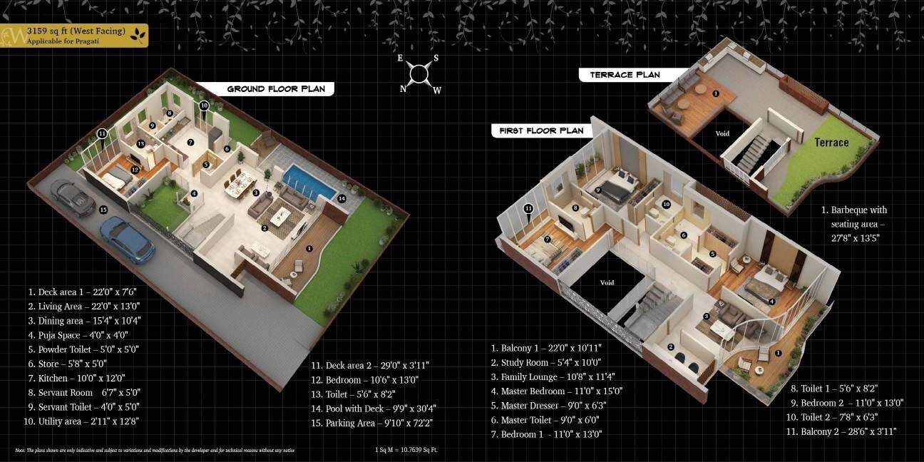 4 BHK 3159 Sq. Ft. Villa