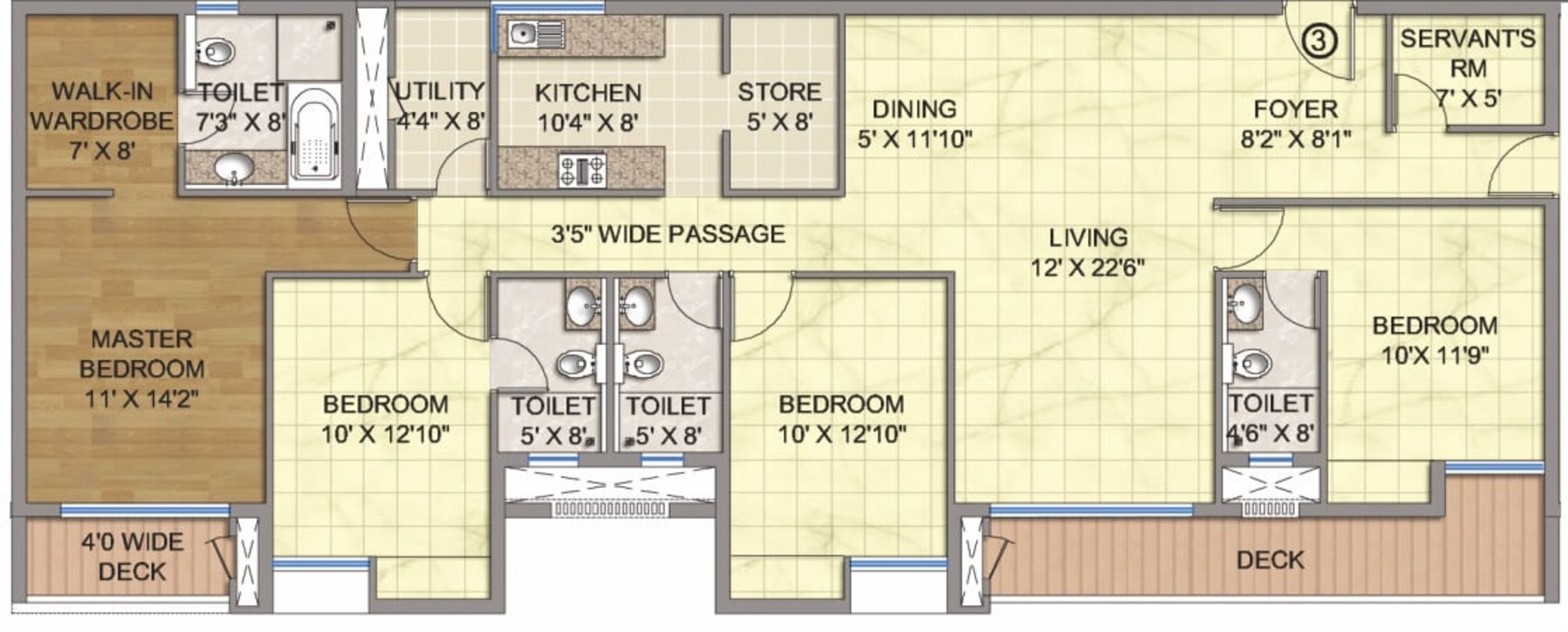 emami city apartment 4bhk sq 2600sqft 1