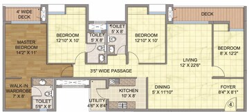  4 BHK Apartment at Emami City, Golpark – for Sale