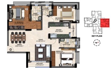  3 BHK Apartment at Swan Court, New Town – for Sale