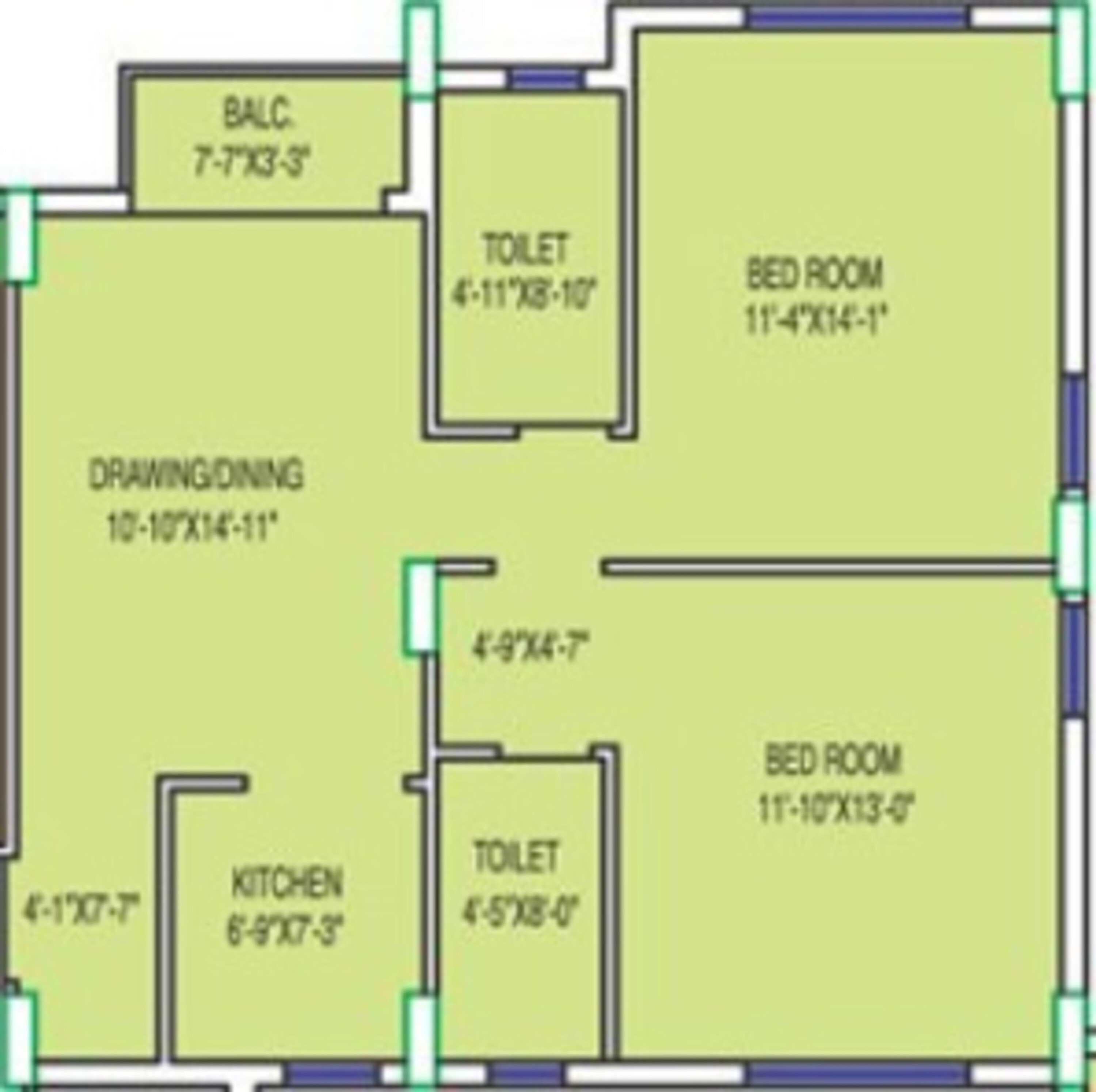 fort oasis apartment 2bhk 1060sqft 1