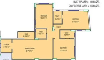  3 BHK Apartment at Fort Oasis, Hazra Road – for Sale