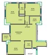 Fort Oasis 3 BHK Layout