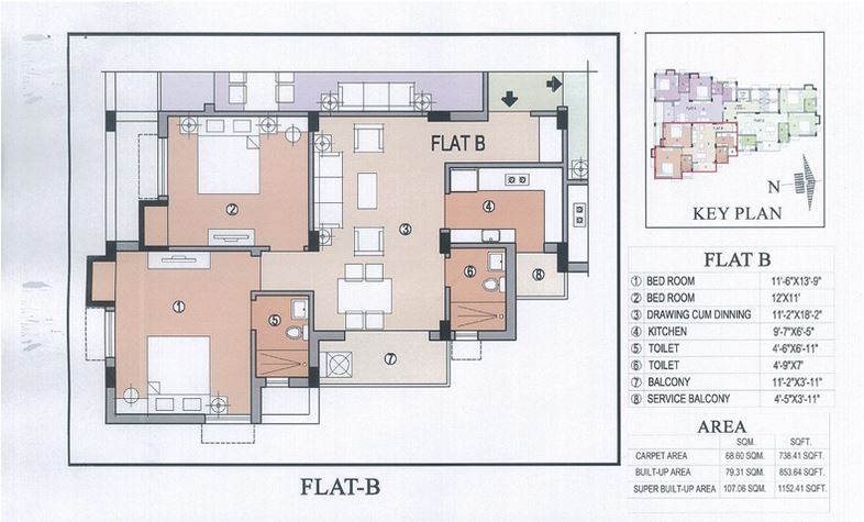 Ganguly 4 Sight Vidyasagar 2 BHK Layout