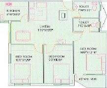 gm meena residency apartment 2bhk 1100sqft