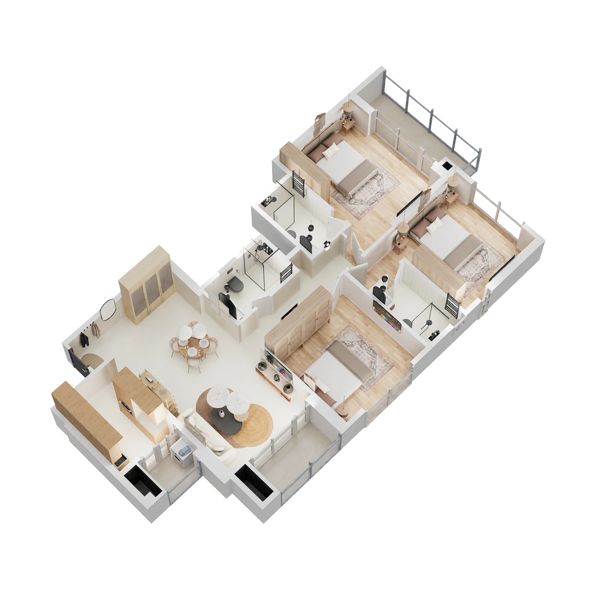 3 BHK 1510 Sq. Ft. Apartment