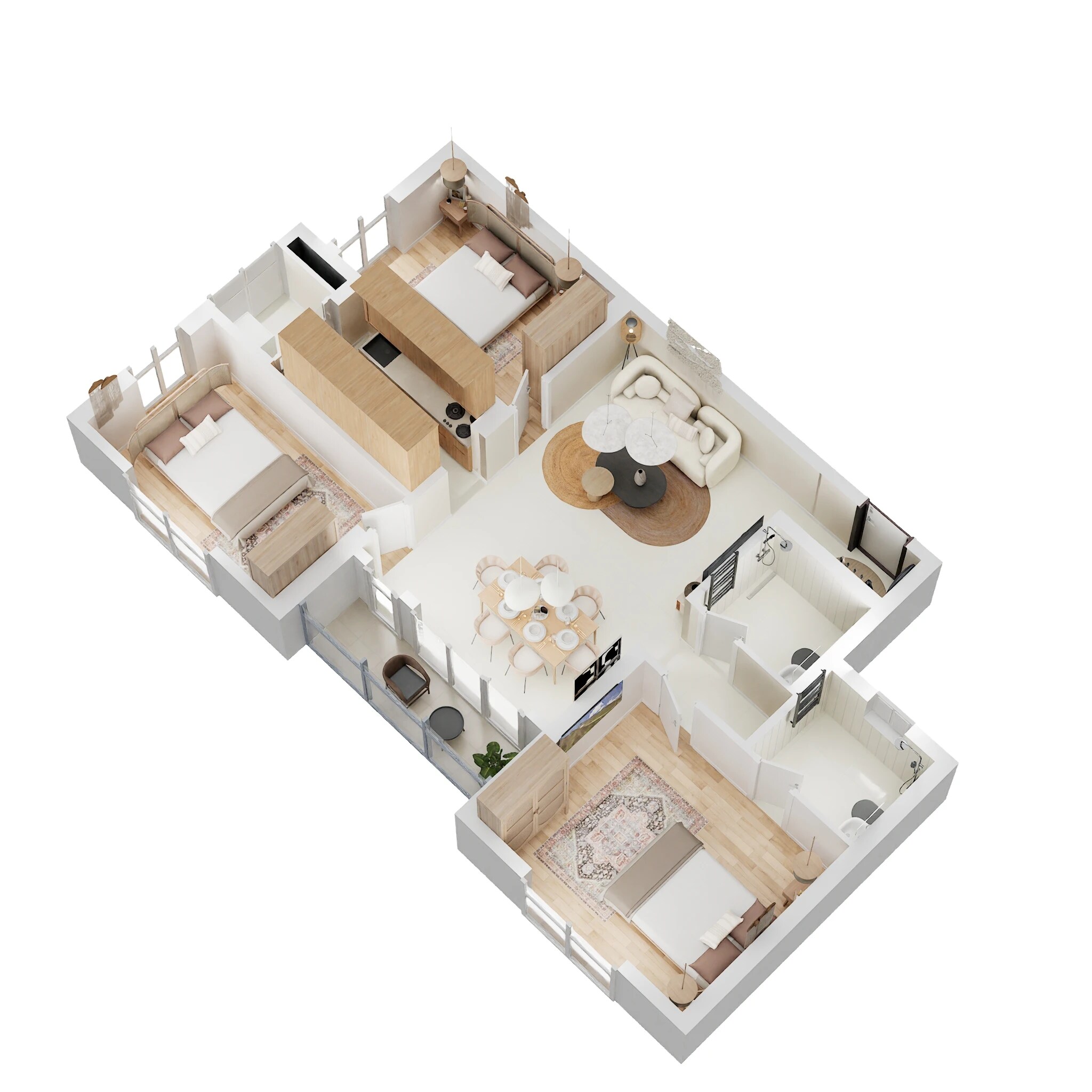 3 BHK 1359 Sq. Ft. Apartment