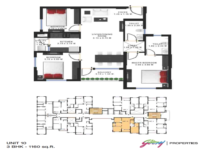 godrej prakriti apartment 3bhk 1160sqft