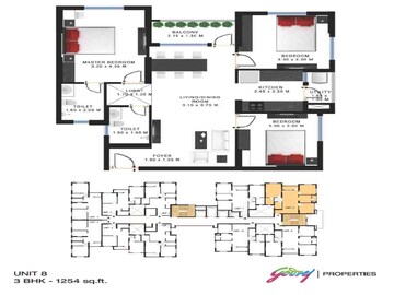 3 BHK Apartment at Godrej Prakriti, Bt Road – for Sale