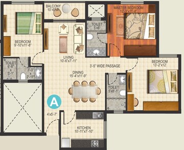  3 BHK Apartment at Ideal Aquaview, Mahish Bathan – for Rent