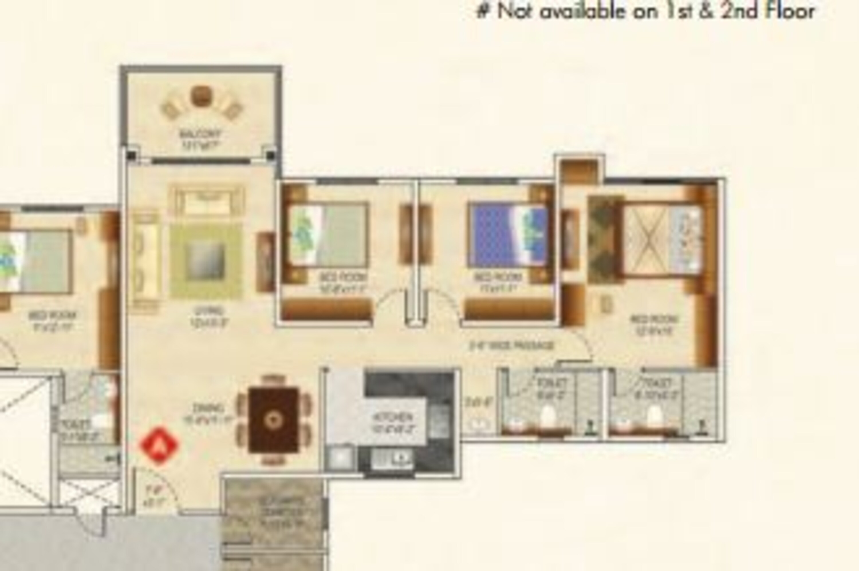 ideal greens apartment 3bhk 1830sqft 1