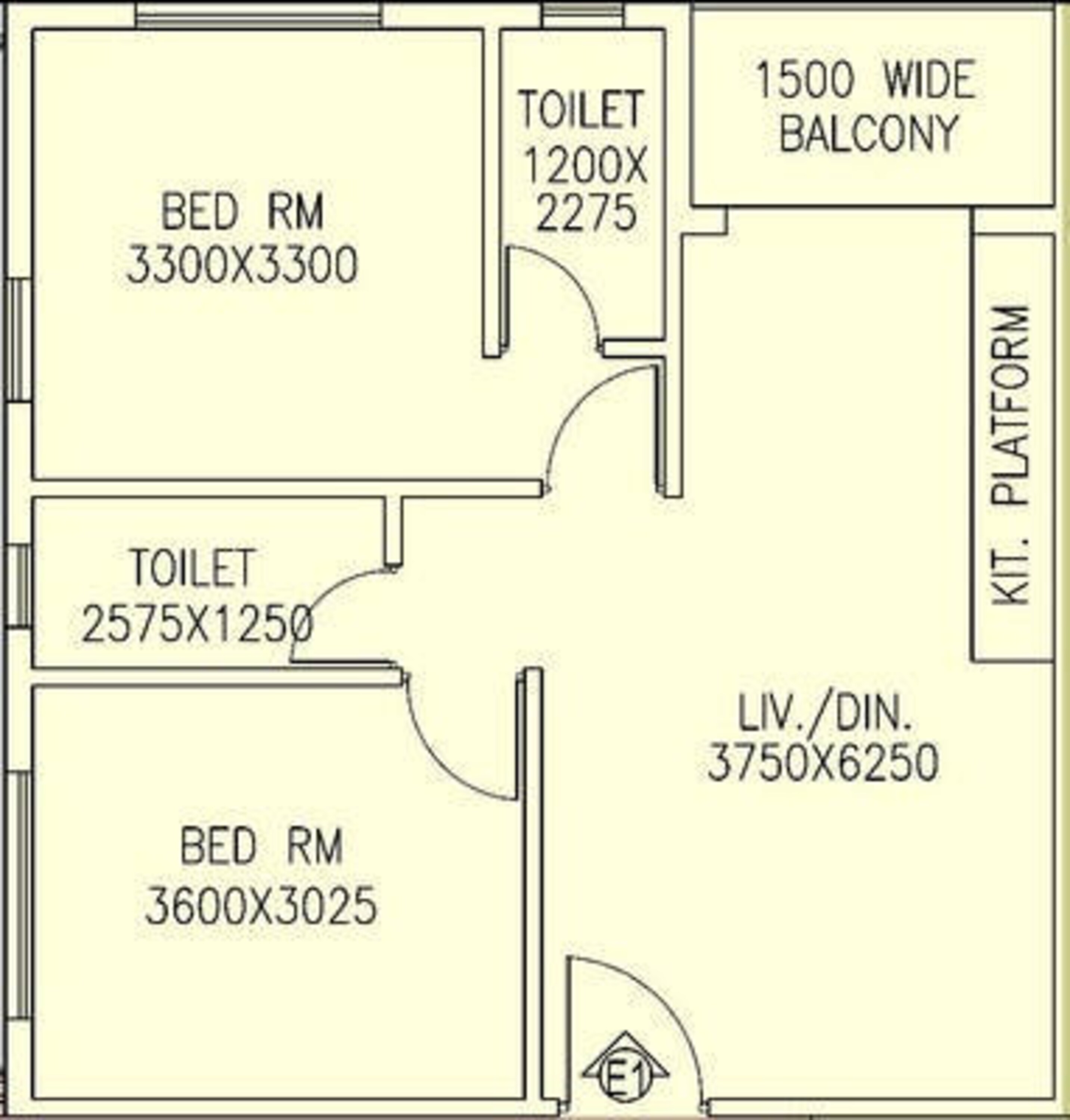 jain dream one apartment 2bhk 945sqft 1
