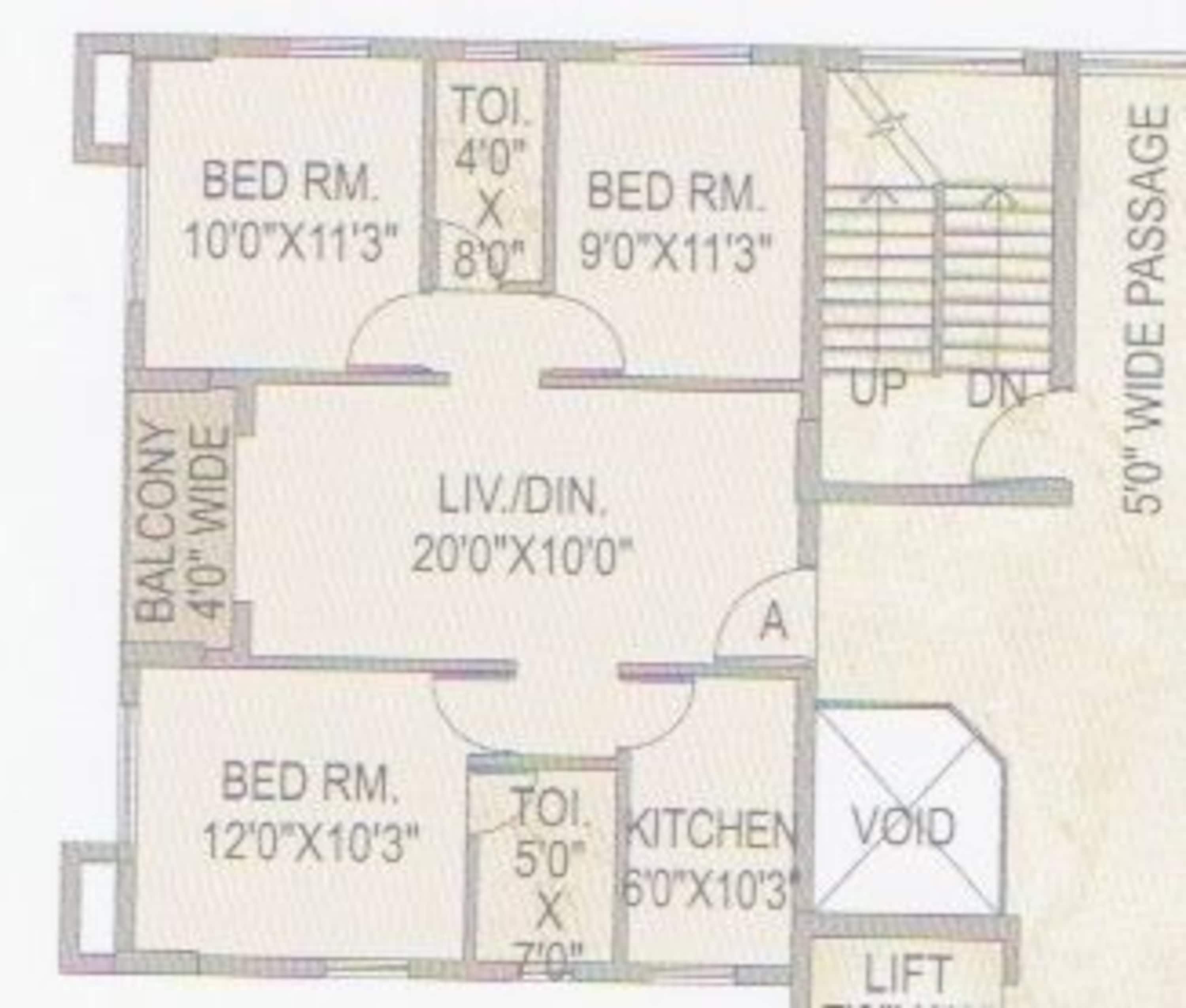 lgw the pyramid apartment 3bhk 1207sqft 1