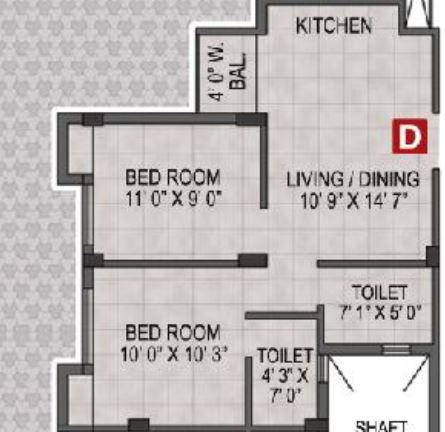 Magnolia Melody 2 BHK Layout