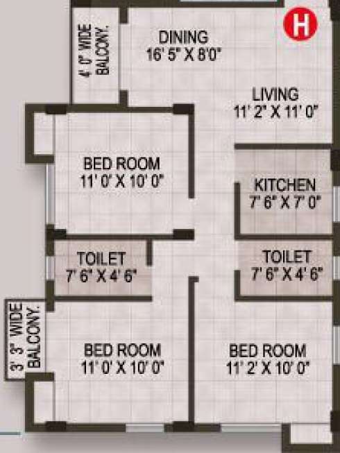 magnolia sports city apartment 3 bhk 1133sqft 20232710152755
