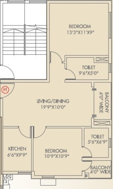  2 BHK Apartment at Mani Casa, New Town – for Rent