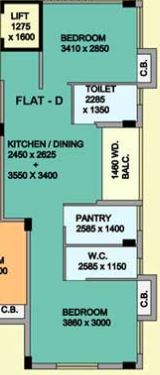 Mayfair Housing Blossom 2 BHK Layout