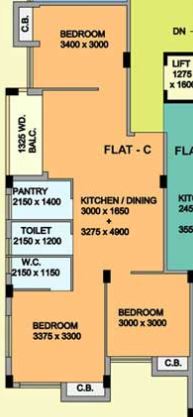 Mayfair Housing Blossom 3 BHK Layout