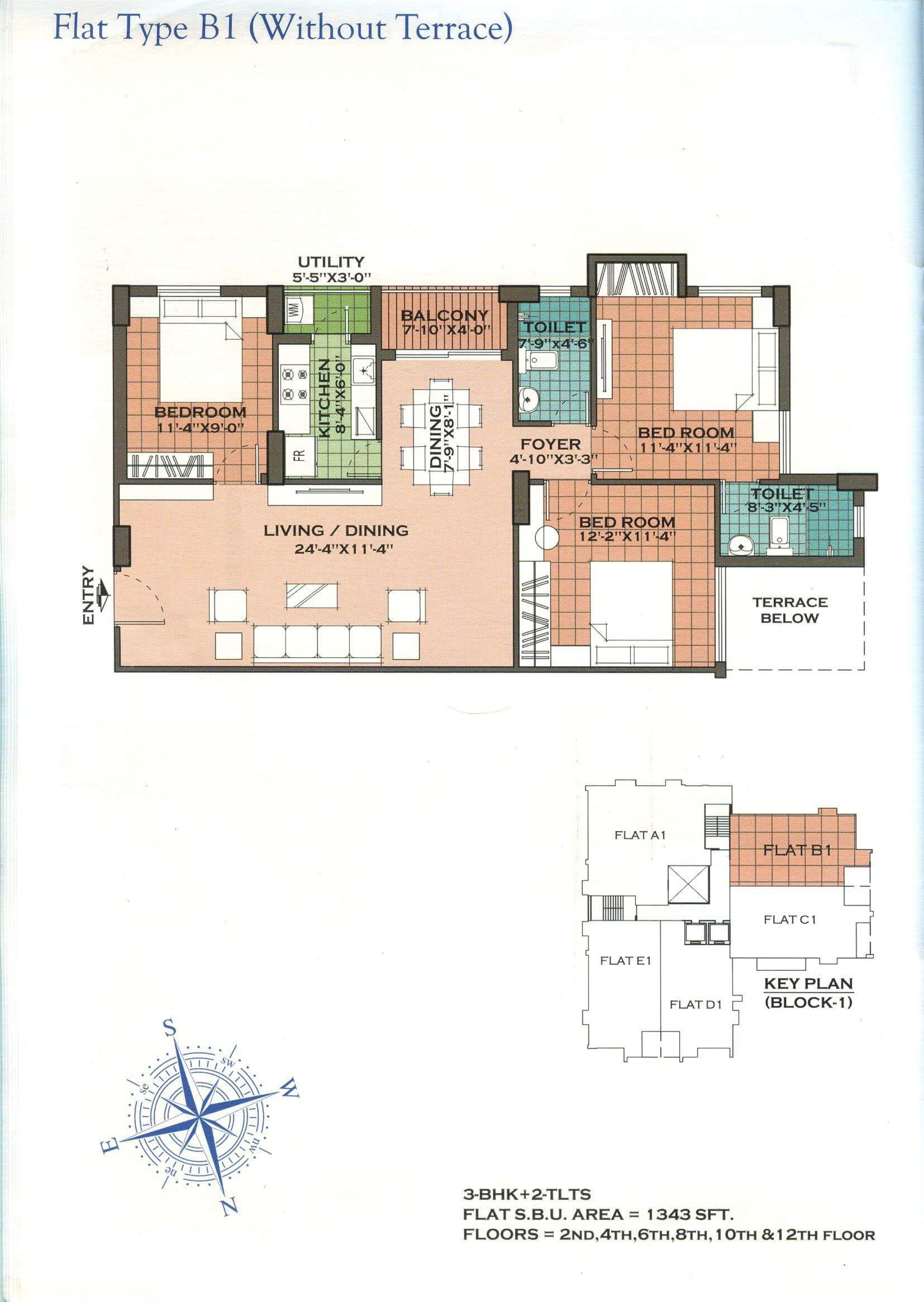 merlin regalia apartment 3bhk 1343sqft 1