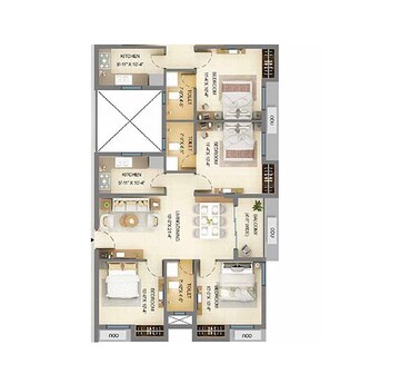  4 BHK Apartment at Merlin Serenia, Bt Road – for Sale