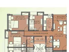 merlin vasundharaa apartment 3bhk 1179sqft