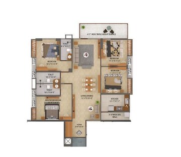  3 BHK Apartment at Merlin X, Tangra – for Sale
