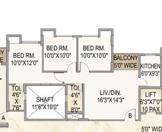 mounthill the pyramid apartment 3bhk 1254sqft 1