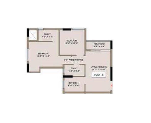 2 BHK 1194 Sq. Ft. Apartment
