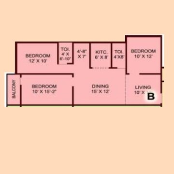  3 BHK Apartment at NB Rail View, Liluah – for Sale