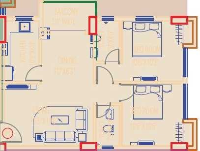 2 BHK 938 Sq. Ft. Apartment in Primarc Shrachi Aangan