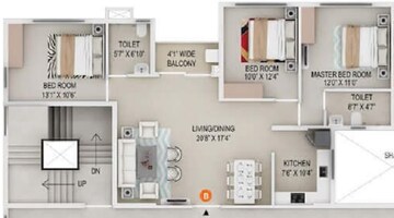  3 BHK Apartment at Primarc Southwinds, Rajpur – for Sale