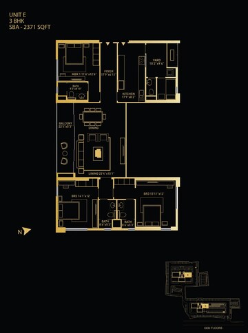  3 BHK Apartment at PS Aurus, Tangra – for Sale